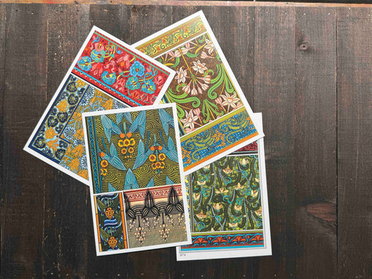 Eugène Grasset Ornamentals Postcards -  Set of 15