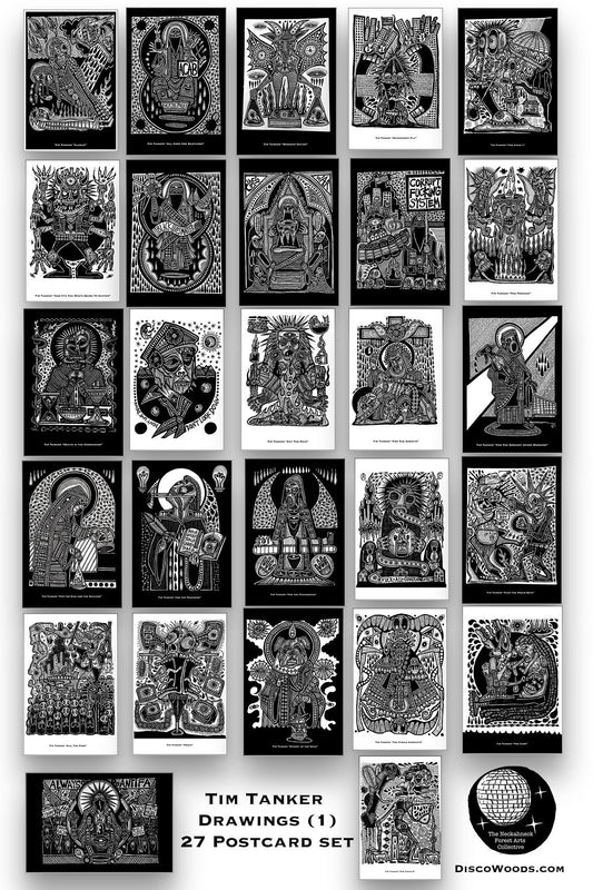 Tim Tanker Artist Postcards - Set of 27