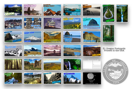 Oregon State Postcards - Set of 31