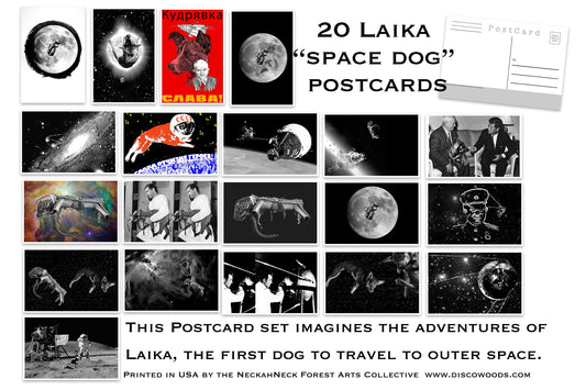 Space Dog Postcards - Set of 20