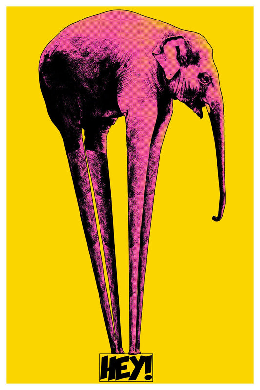 "Hey" Elephant Postcards - Set of 10