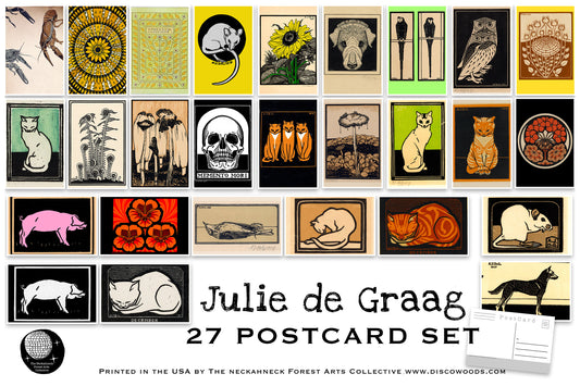 Julie de Graag Postcards - Set of 27