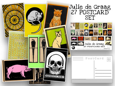 Julie de Graag Postcards - Set of 27