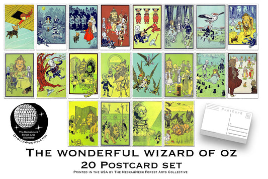 The Wonderful Wizard of OZ Postcards - Set of 20