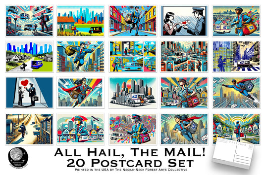 All Hail The Mail Postcards - Set of 20