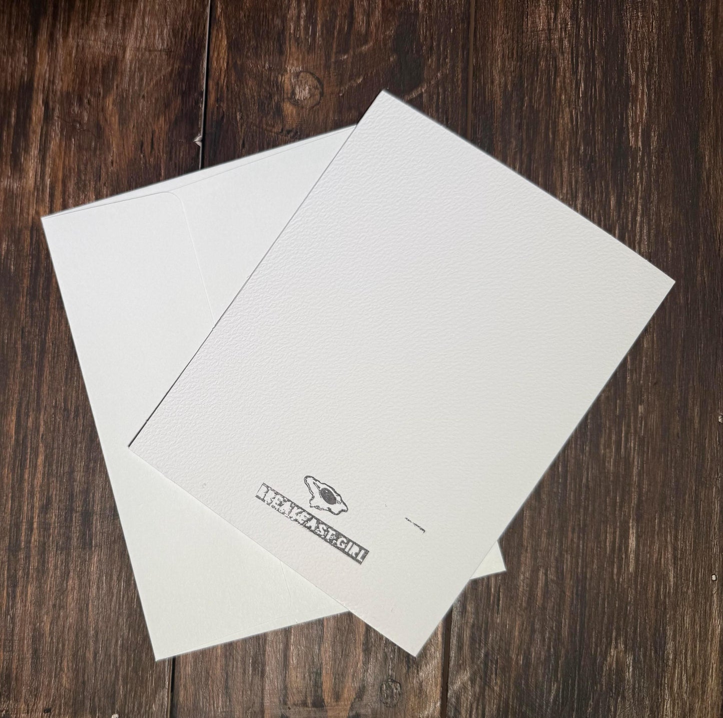 "Just Saying Hey" Hand-Printed Greeting Card