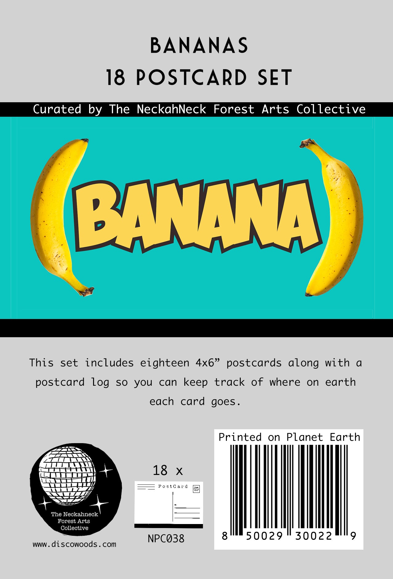 Banana Postcards - Set of 18
