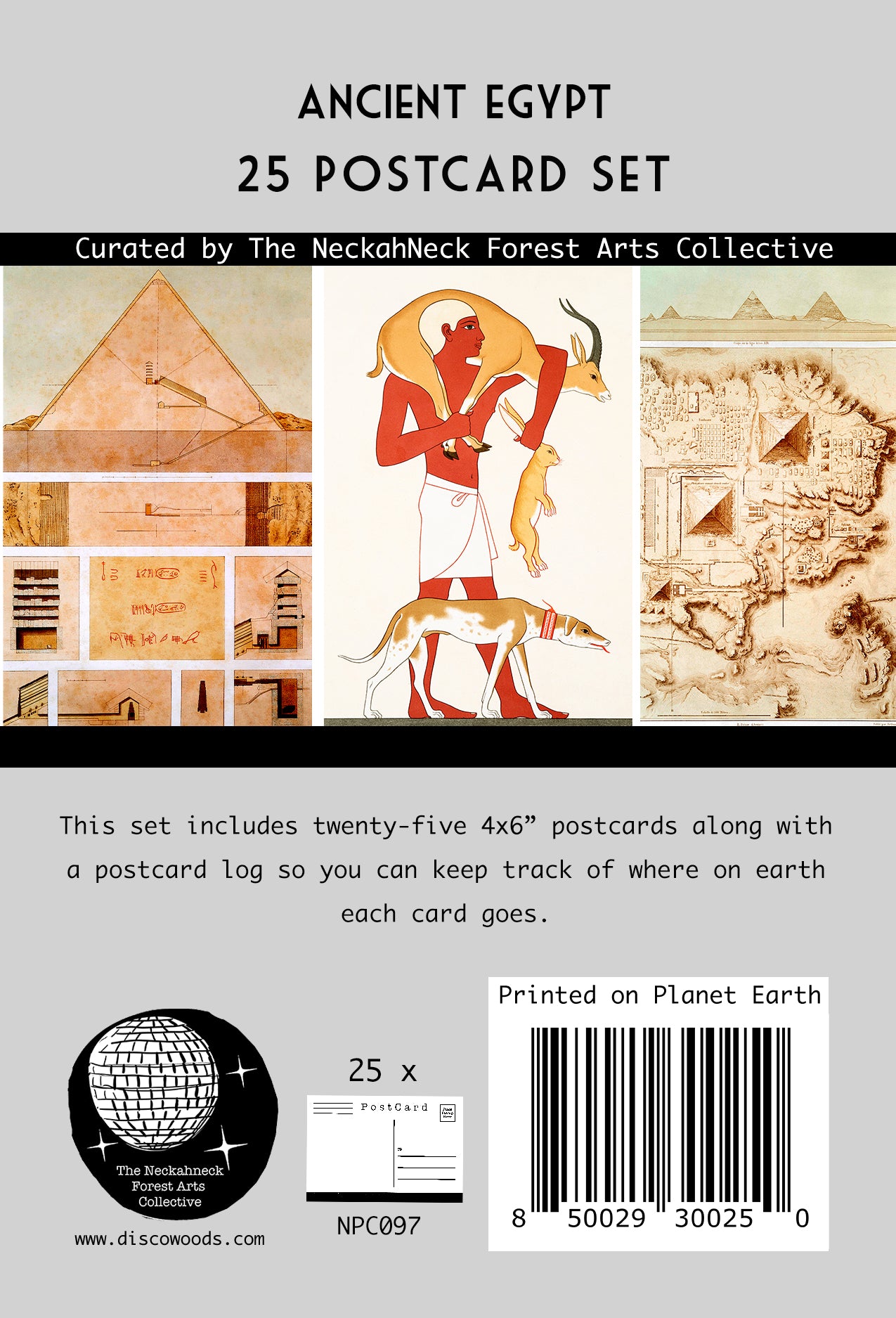 Ancient Egypt Postcards- Set of 25