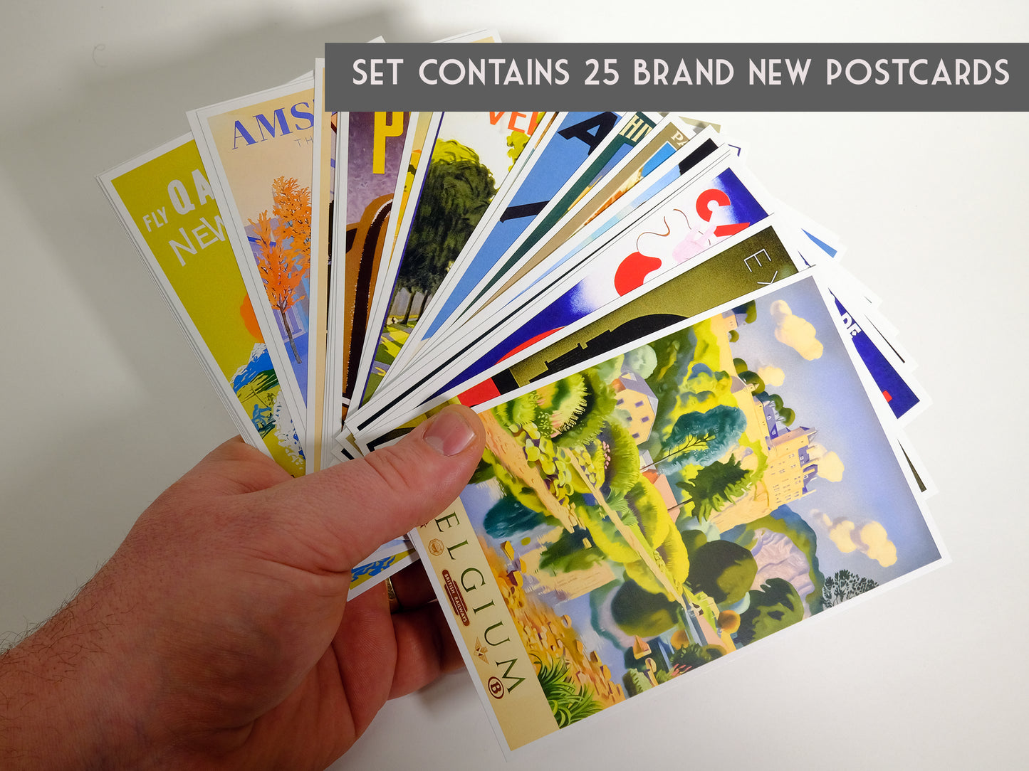 World Travel (Set 7) Postcards - Set of 25
