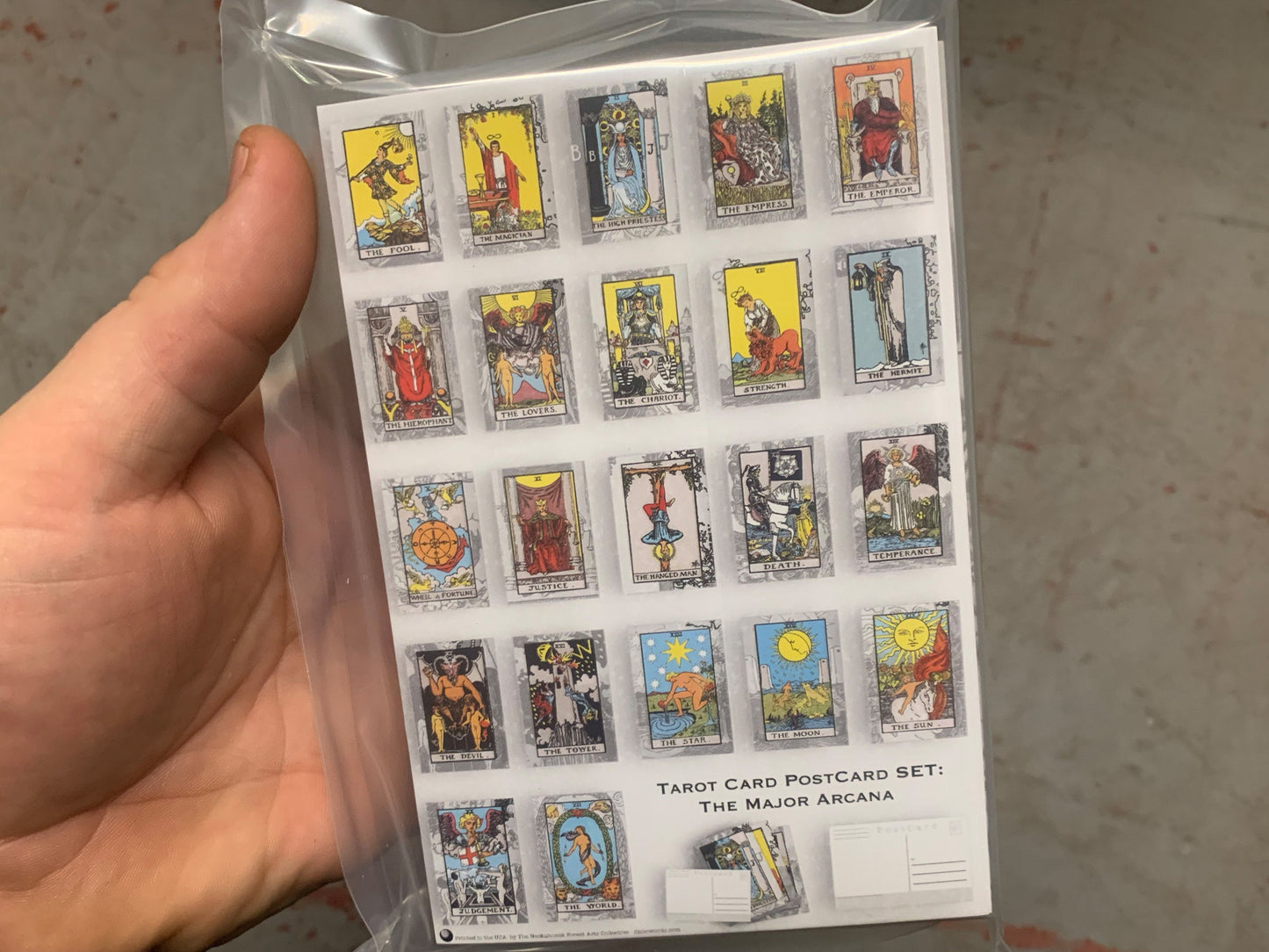 Tarot Postcard Set - Set of 78 Postcards - Every single tarot card as a post card
